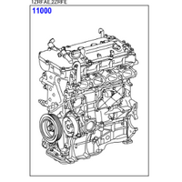 Toyota Long Motor for Corolla ZRE172 08/2012 - 03/2015 image