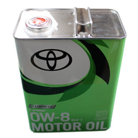 Toyota Engine Oil 0W-8 GLV-1 Synthetic Motor Oil 4L Tin