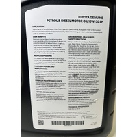 Toyota 10W-30 SP Petrol Diesel Engine Motor Oil 5L