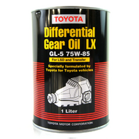 Toyota Differential Transfer Gear Oil LT 75W-85 GL-5 1L Bottle