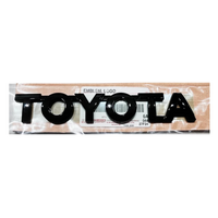 Toyota Tailgate TOYOTA Gloss Black Name Badge for Hilux GR Sport 2023-09/2025