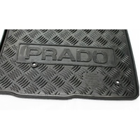 Toyota LandCruiser Prado Front Rubber Floor Mat Set 07/2002-10/2009