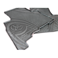 Toyota Landcruiser Prado Rear Rubber Floor Mats Set 08/2009-05/2024