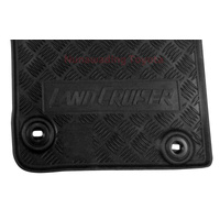 Toyota Landcruiser 70 Front Rubber Floor Mats Set 08/2012 - 06/2020