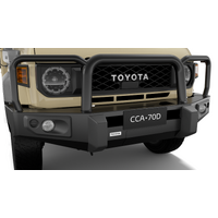 Toyota Steel Bull Bar Unpainted for Landcruiser 70 Series WorkMate 09/2023-Onwards