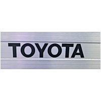 Toyota Hilux Alloy & Steel Tray Tailgate Toyota Black Decal 02/2005-Onwards