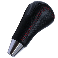 Toyota TRD Shift Knob Black w/ Red Stitching Carbon Insert Automatic