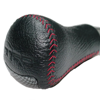Toyota TRD Shift Knob Black w/ Red Stitching Carbon Insert Automatic