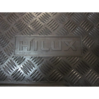 Toyota HiLux Dual Cab Rear Rubber Floor Mat 02/2005 - 07/2015