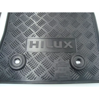 Toyota Hilux Front All Weather Rubber Floor Mats 09/2011 - 07/2015