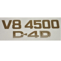 Genuine Toyota Landcruiser 70 Series Gold Decal V8 4500 D4D UTE HDJ79R 76 78 4.5 image