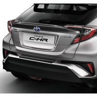 Genuine Toyota CHR Rear Bumper Protection Plate Plastic Black Dec 16 image