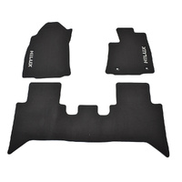 Toyota HiLux Front & Rear Carpet Mat Set from 2015 for Double Cab Automatic Transmissions image