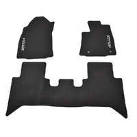 Genuine Toyota Hilux Front & Rear Carpet Mats Double Cab AT Aug 2016 On image