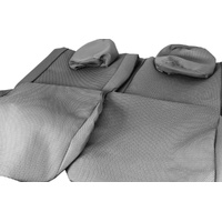 Toyota Prado 150 Third Row Grey Fabric Seat Covers 08/2009 - 05/2021 image