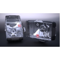 Toyota Driving Light Comet FF 450 Rectangle Black Hilux Landcruiser & Prado image