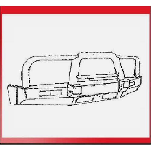 Toyota Alloy BullBar Landcruiser 80 Series 04/1990-03/1998