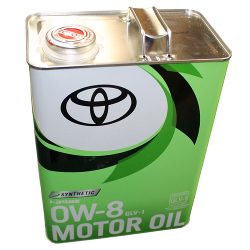 Toyota Engine Oil 0W-8 GLV-1 Synthetic Motor Oil 4L Tin