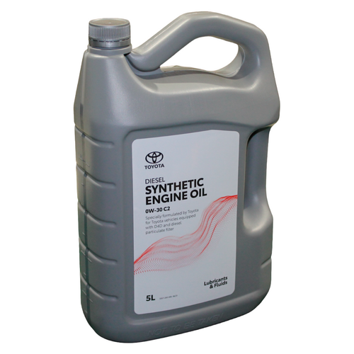 Toyota Synthetic 0W-30 C2 Diesel Engine Motor Oil 5L