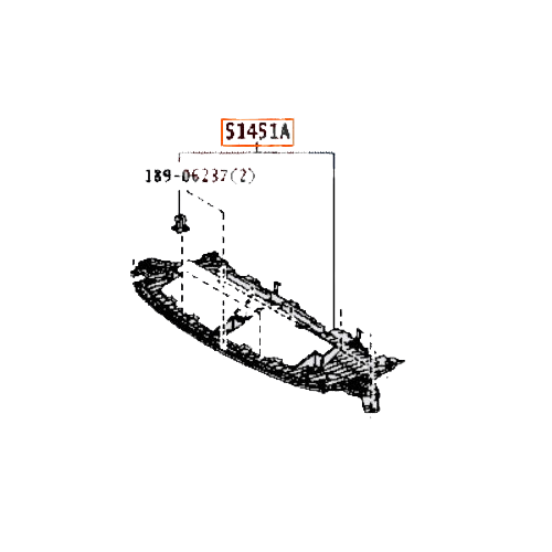 Toyota Center Engine Under Cover for Corolla Hatch 11/2016 - 01/2022