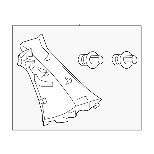 Toyota Right Hand Inner Roof Side Garnish for Yaris 2011-2017