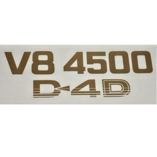 Genuine Toyota Landcruiser 70 Series Gold Decal V8 4500 D4D UTE HDJ79R 76 78 4.5