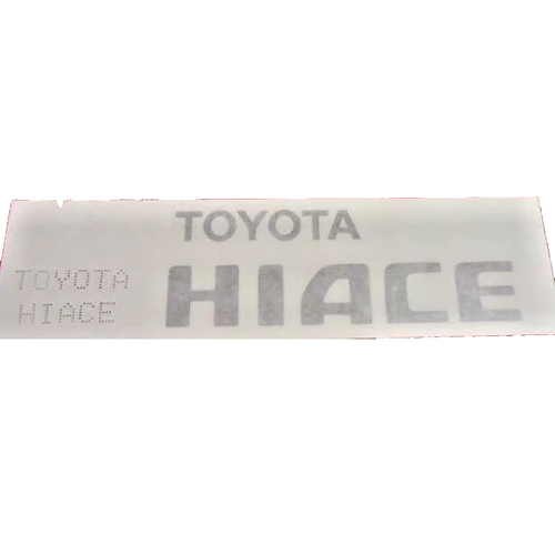 Toyota Tail Gate HIACE Decal for Hiace 2005-2018