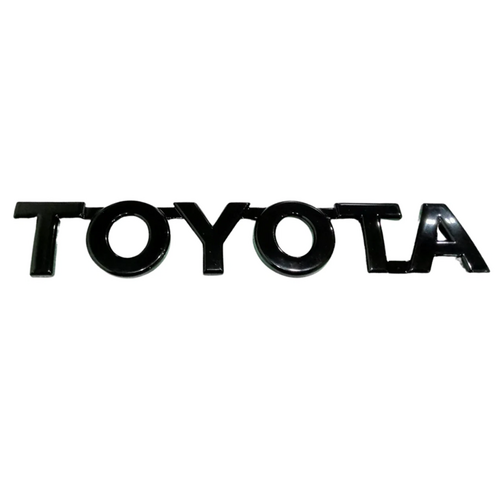 Toyota Tailgate TOYOTA Gloss Black Name Badge for Hilux GR Sport 2023-09/2025