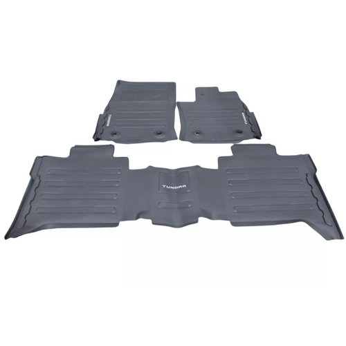Toyota All Weather Rubber Mats Front & Rear Set For Tundra 10/2023 On