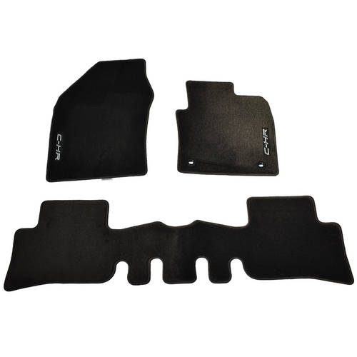 Toyota CHR AWD Carpet Floor Mats Front & Rear Set 12/2016 - 07/2020
