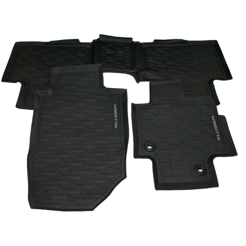 Toyota Kluger Rubber Floor Mats Front & Rear Set 03/2021 - Current