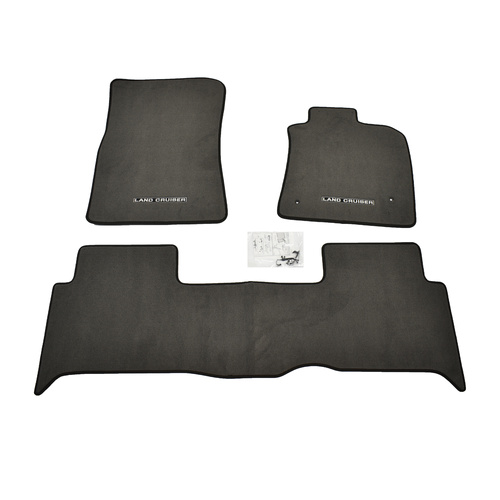 Toyota Landcruiser 200 Carpet Floor Mats Front & Rear Set 2007 - 03/2012