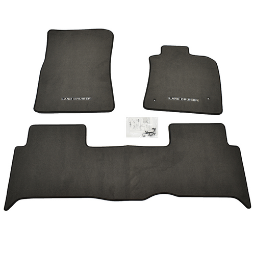 Toyota Carpet Floor Mats Front & Rear Set Landcruiser 200 09/2007-03/2012