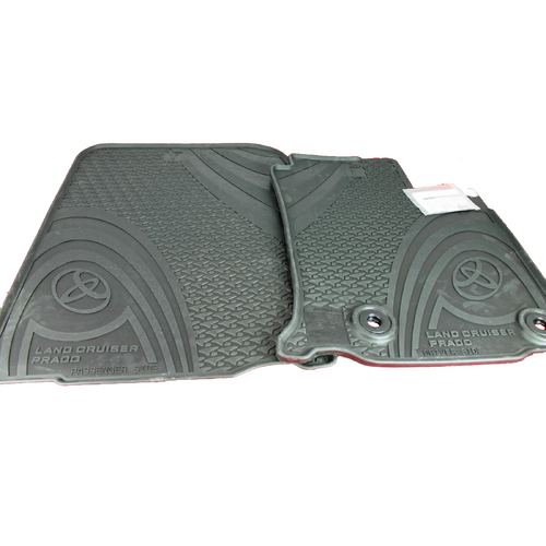 Toyota Landcruiser Prado 150 Front Rubber Floor Mats Set 8/2009 - 07/2013