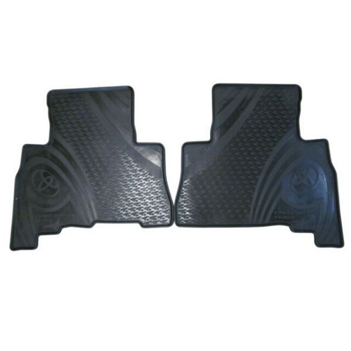 Toyota Landcruiser Prado Rear Rubber Floor Mats Set 08/2009-05/2024