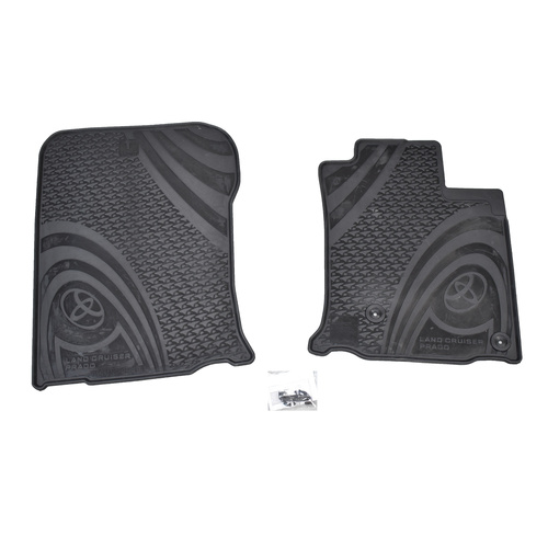 Toyota Landcruiser Prado Front Rubber Floor Mats 08/2009 - 07/2013