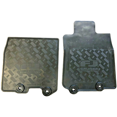 Toyota FJ Cruiser Front Rubber Floor Mats Set 2011 - 2016