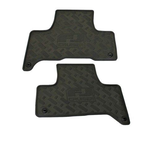 Toyota FJ Cruiser Rear Rubber Floor Mats Mat Set 2011 - 2016