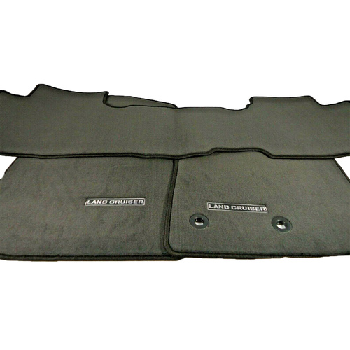 Toyota Landcruiser 200 Carpet Floor Mats Front & Rear Set 2012 - 2021