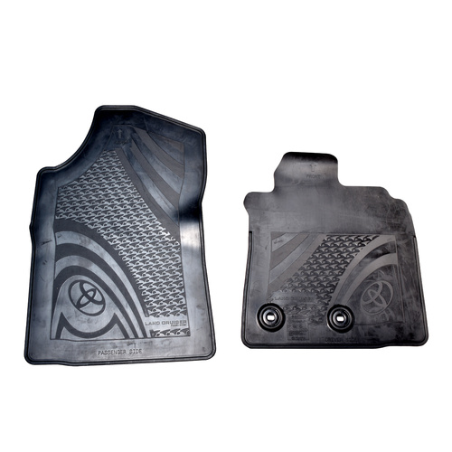 Toyota Landcruiser 200 GX GXL Front Rubber Floor Mats Set 2012 - 2021