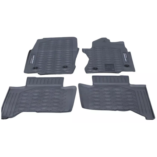Toyota Rubber Floor Mats Set Landcruiser Prado 5 Seat 05/2024 - Onwards