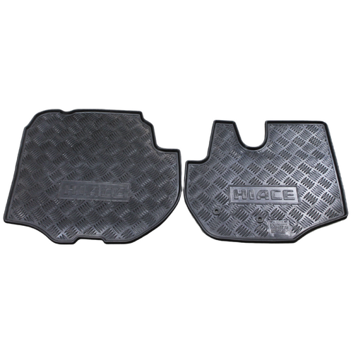Toyota HiAce LWB Front Rubber Floor Mats Set 2005 - 2019