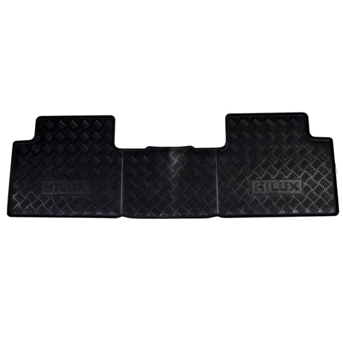 Toyota Hilux Xtra Cab Rear Rubber Floor Mats Set 02/2005 - 07/2015