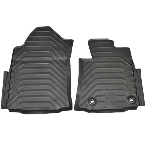 Toyota Hilux Manual Front Rubber Floor Mats Set 07/2015-08/2025