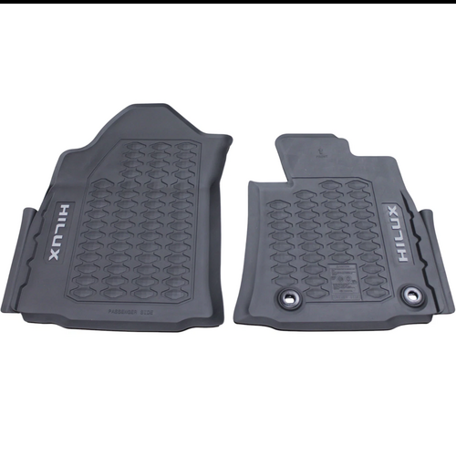 Toyota Front All Weather Rubber Mats for Hilux 08/2025-Onwards