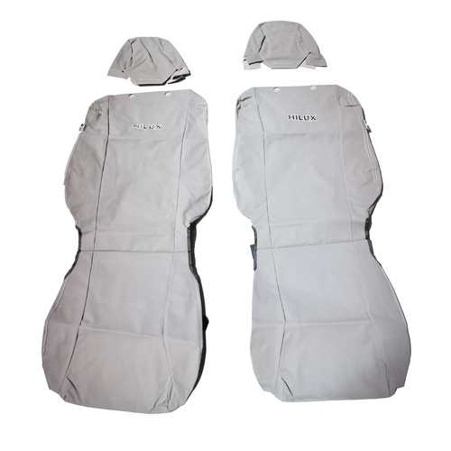 Toyota Hilux Front Canvas Bucket Seat Covers 07/11 - 08/15
