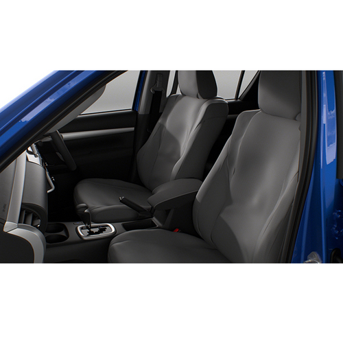 Toyota Front Fabric Seat Covers Set Hilux Single Cab 07/2015-08/2025