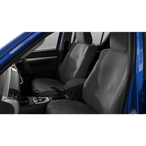 Toyota Hilux Workmate Front Full Fabric Seat Covers 07/2015-08/2025