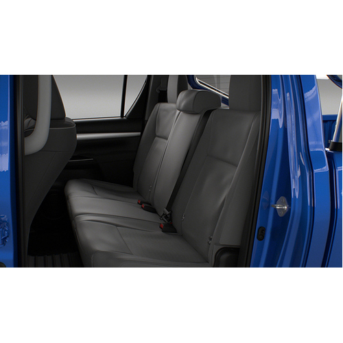 Toyota Hilux Extra Cab Rear Fabric Seat Covers Set 2015 - Current  