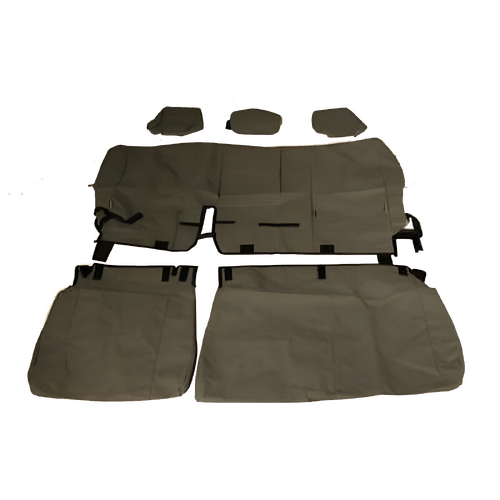 Toyota Hilux Dual Cab Rear Canvas Seat Covers 2015 - Current